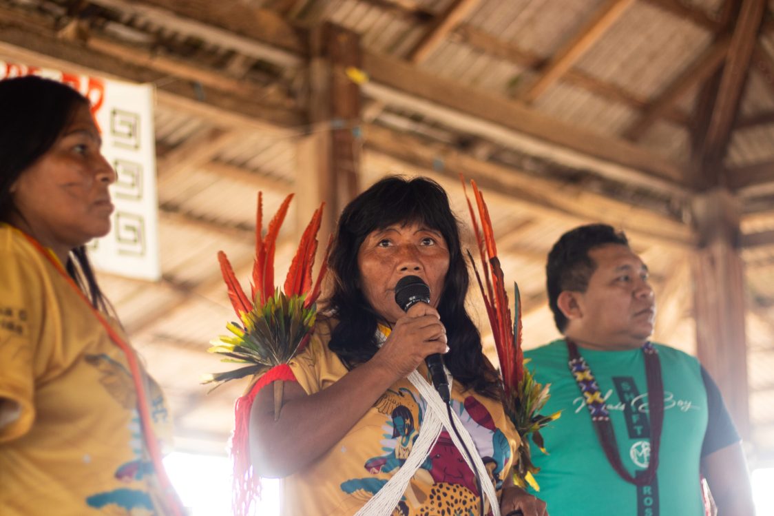 Analice na Caravana das Mulheres Indígenas